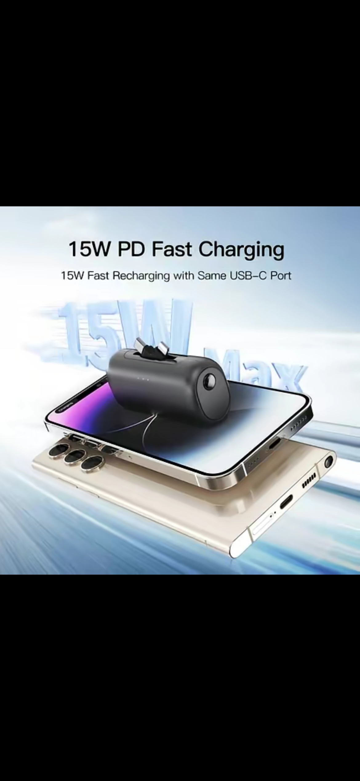 2-in-1 USB-C&Lightning Portable Charger